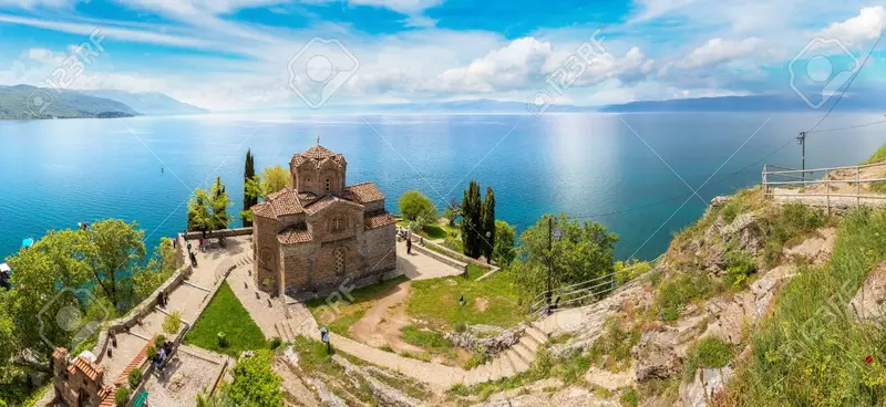 Jovan kaneo church in ohrid in a beautiful summer day republic of macedonia
